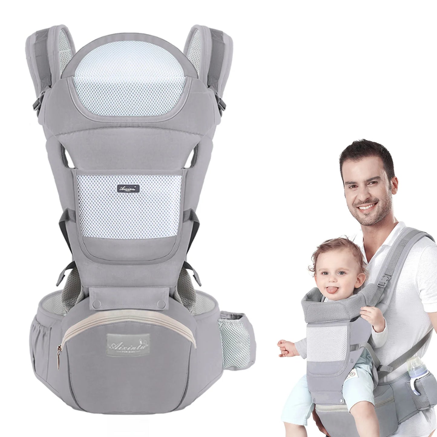 Portabebés ergonómico infantil taburete de cintura multifuncional