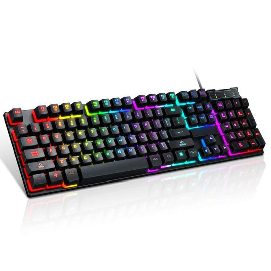 Teclado gamer mecânico com fio (rgb) Game - A.S Foco